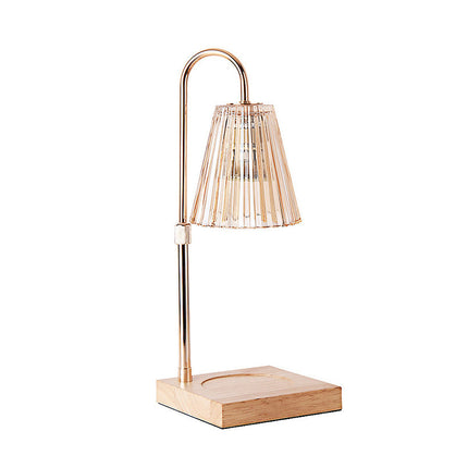 Modern Scandinavian Candle Warmer Lamp with Dimmer & Timer – Flameless Wax Melt Lamp for Scented Candles