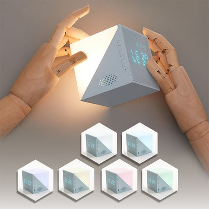 Modern Cube LED Alarm Clock – Adjustable Brightness, Digital Display & Stylish Home Decor