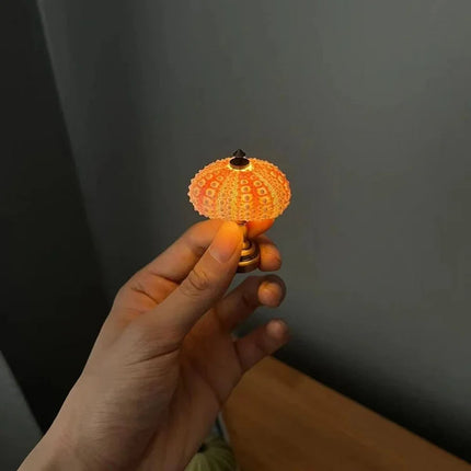 Modern Urchin Glow Night Lamp 8" – Artistic Sea Urchin LED Light for Cozy Home Decor