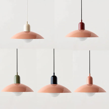Modern Gradient Pendant Light 9.8" Round – Elegant Ceiling Lamp for Living Room, Dining & Bedroom Décor