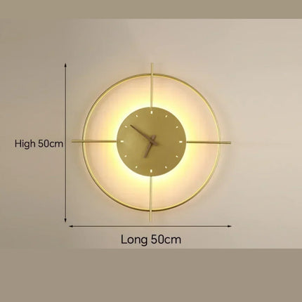 Modern LED Wall Clock Lamp 59″ x 79″ – Stylish 2-in-1 Home Decor & Ambient Light