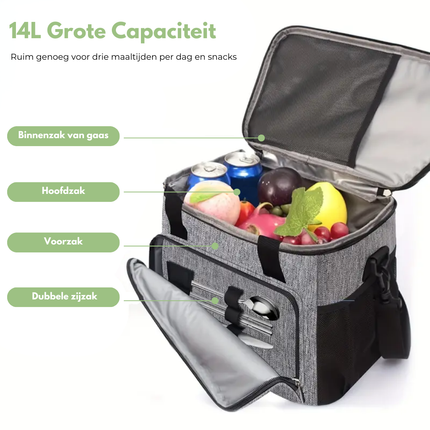 14L Insulated Cooler Bag – Compact, Durable & Spacious for Outdoor Adventures