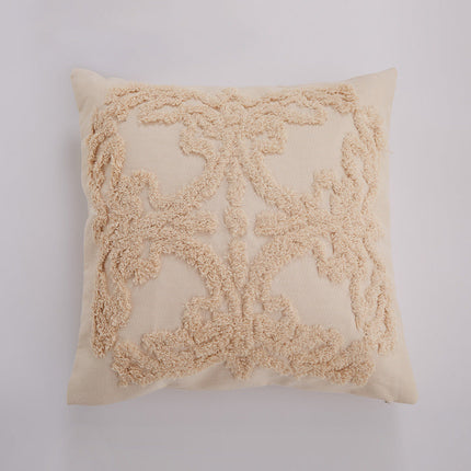 3D Moroccan Style Throw Pillow Cover 18" x 18" – Boho Chic Decorative Cushion