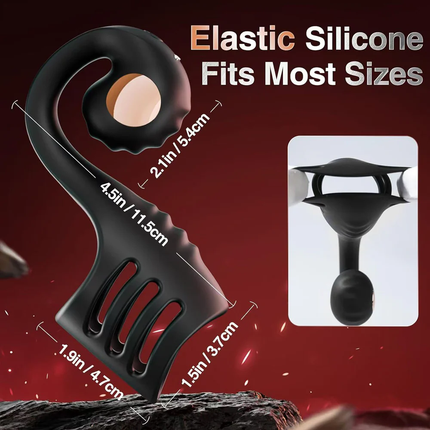 2-in-1 Couples Massager – Shared Vibration & Hands-Free Connection