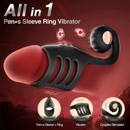 2-in-1 Couples Massager – Shared Vibration & Hands-Free Connection