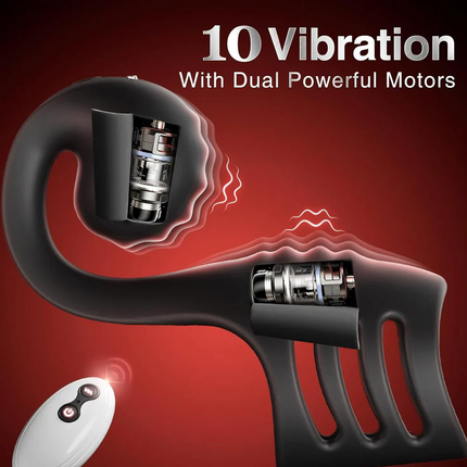 2-in-1 Couples Massager – Shared Vibration & Hands-Free Connection