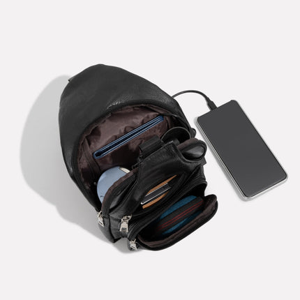 Anti-Theft Crossbody Bag for Men with USB Charging Port – Stylish & Secure Urban Sling
