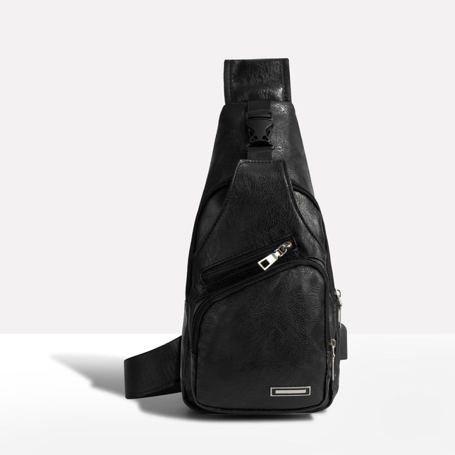 Anti-Theft Crossbody Bag for Men with USB Charging Port – Stylish & Secure Urban Sling