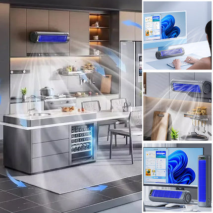 Portable Air Cooler with LED Light – 2-in-1 Fan & Air Purifier for Home & Office