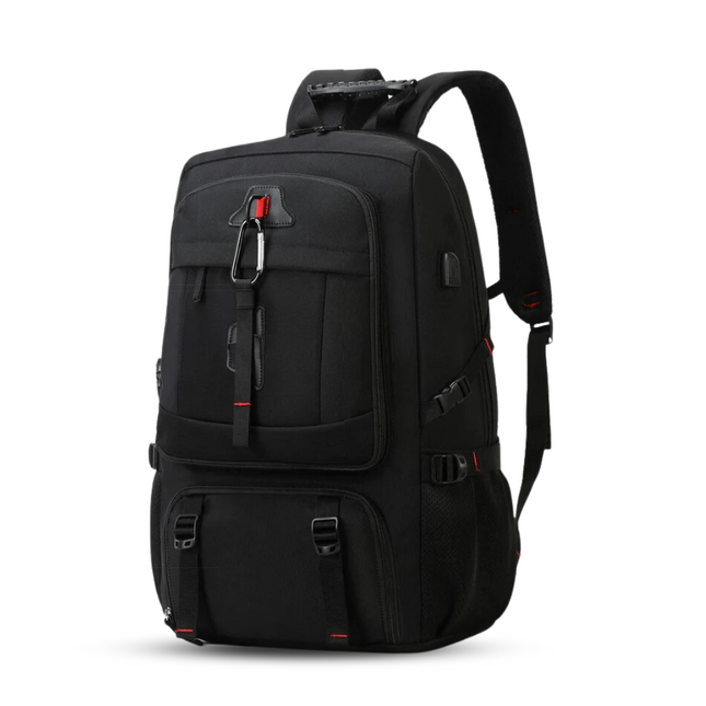 50L Waterproof Travel Backpack – Durable Hiking Rucksack with Rain Cover & Multiple Compartments