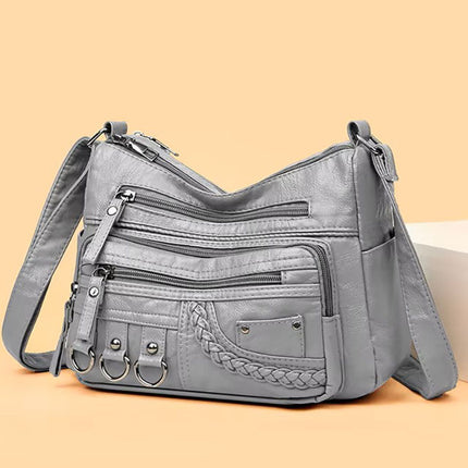 Women's Multi-Pocket Shoulder Bag – Stylish, Spacious & Functional Handbag