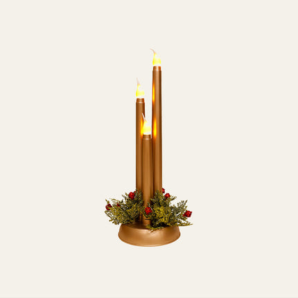 LED Flameless Candle with Flickering Warm White Flame – Battery Operated & Wireless – Safe Christmas Decoration for Home & Holiday Parties