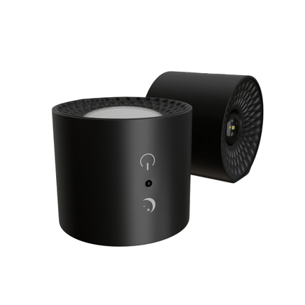 Magnetic Wireless LED Wall Lamp with Motion Sensor – USB Rechargeable, Black Design, 3 Lighting Modes