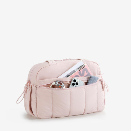 Black Travel Bag for Carry-On – Lightweight & Water-Resistant with Trolley Strap & PVC Pocket