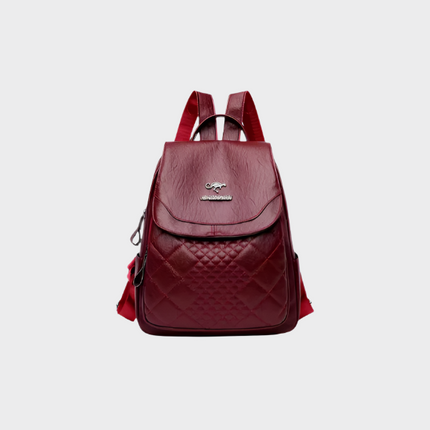 Maeve Anti-Theft PU Leather Backpack with RFID Protection – Stylish & Secure Women's Daypack