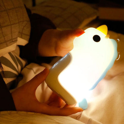 Cute Unicorn LED Alarm Clock & Night Light – USB Powered Decorative Lamp 4.4" x 6.3"