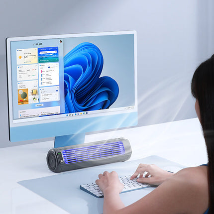 Portable Air Cooler with LED Light – 2-in-1 Fan & Air Purifier for Home & Office