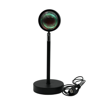 Sunset Projection Lamp – 360° Rotating LED Mood Light for Bedroom, Living Room & Photography | USB-Powered, Adjustable Angle