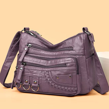 Women's Multi-Pocket Shoulder Bag – Stylish, Spacious & Functional Handbag