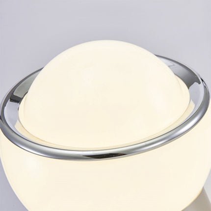 Elegant Opal Glass Table Lamp 15.7" H x 9.8" D – Soft Ambient Lighting for Living Room, Bedroom & Reading Nooks