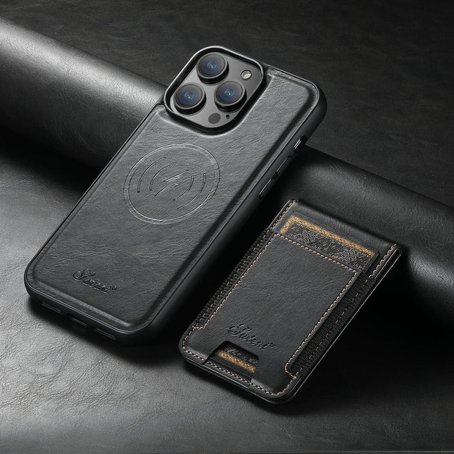 Leather iPhone Case with MagSafe & Card Holder – 2-in-1 Wallet Case