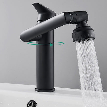 360° Swivel Kitchen & Bathroom Faucet – Modern Matte Black Design with Dual Spray Modes