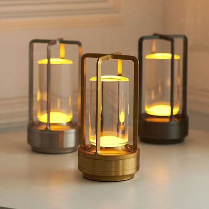 Lumora Crystal LED Table Lamp – Elegant Rechargeable Touch Lamp with 3D Crystal Effect Lighting