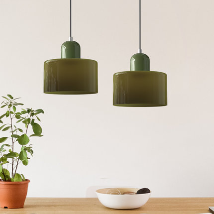 Elongated Halo Pendant Light – Modern Hanging Ceiling Fixture for Dining, Kitchen & Hallway