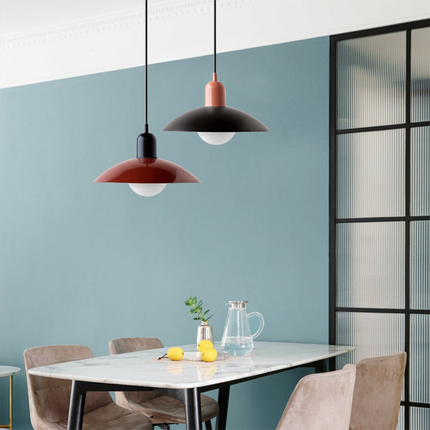 Modern Gradient Pendant Light 9.8" Round – Elegant Ceiling Lamp for Living Room, Dining & Bedroom Décor