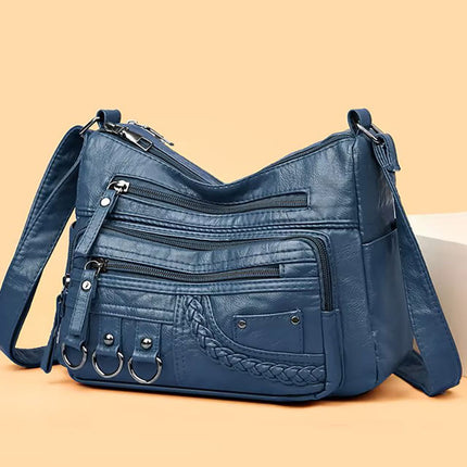 Women's Multi-Pocket Shoulder Bag – Stylish, Spacious & Functional Handbag