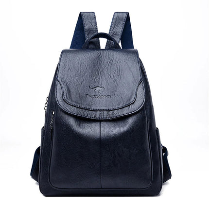 Elegant PU Leather Women's Backpack – Stylish, Spacious & Water-Resistant