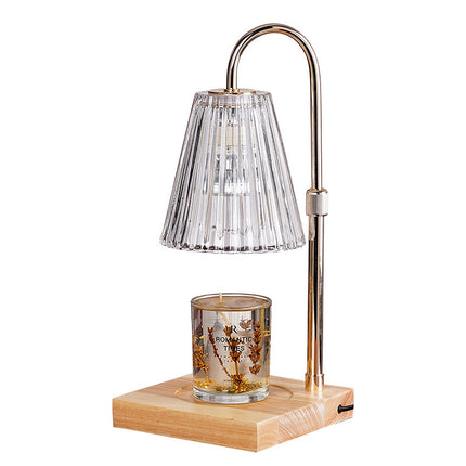 Modern Scandinavian Candle Warmer Lamp with Dimmer & Timer – Flameless Wax Melt Lamp for Scented Candles