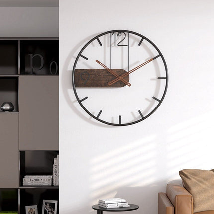 Modern Nordic Silent Wall Clock – 16" or 20" Quiet Non-Ticking Design for Stylish Home Decor