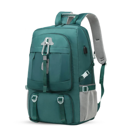 50L Waterproof Travel Backpack – Durable Hiking Rucksack with Rain Cover & Multiple Compartments