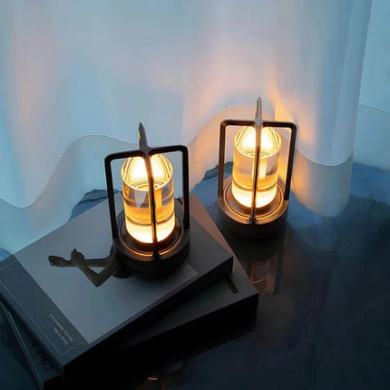 Lumora Crystal LED Table Lamp – Elegant Rechargeable Touch Lamp with 3D Crystal Effect Lighting