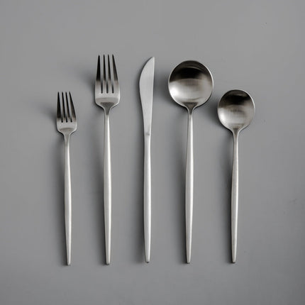 Elegant Gold Stainless Steel Flatware Set – 24-Piece Service for 6 | Dishwasher Safe