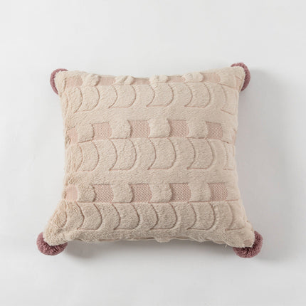 Embroidered Throw Pillow Cover 18" x 18" – Elegant Decorative Cushion for Sofa or Bed