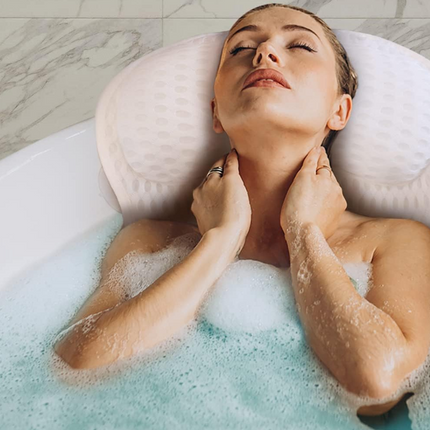 Luxury 4D Bath Pillow with Neck & Back Support – Spa-Style Comfort for Bathtubs