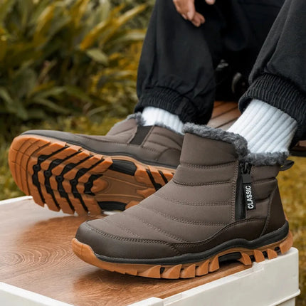 Zavorn Winter Boots for Men – Warm Fleece Lined Snow Boots