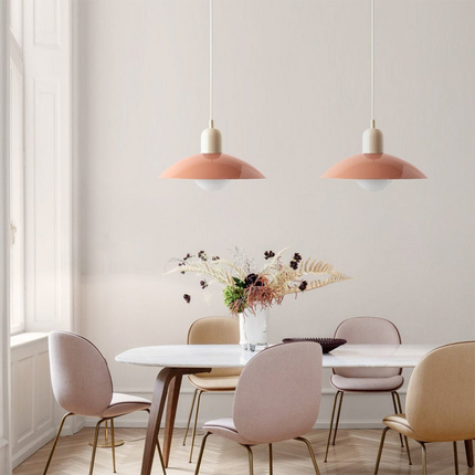Modern Gradient Pendant Light 9.8" Round – Elegant Ceiling Lamp for Living Room, Dining & Bedroom Décor