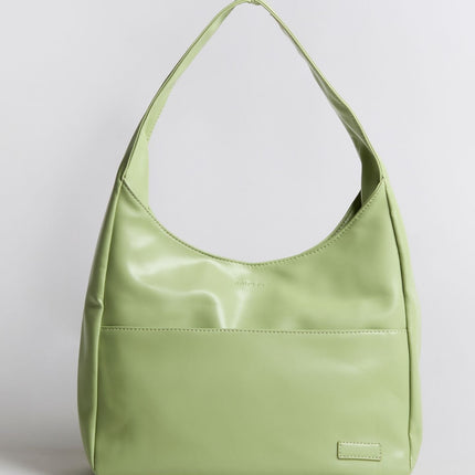 Minimalist Hobo Shoulder Bag – Vegan Leather