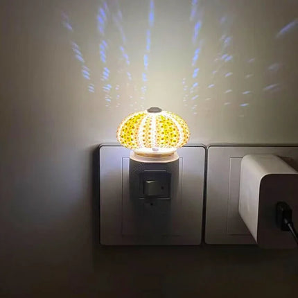 Modern Urchin Glow Night Lamp 8" – Artistic Sea Urchin LED Light for Cozy Home Decor