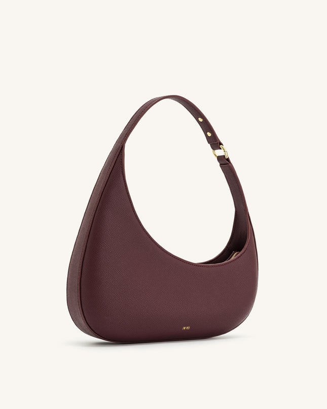 Minimalist Drop-Shaped Vegan Leather Shoulder Bag ‒ Modern Chic & Lightweight