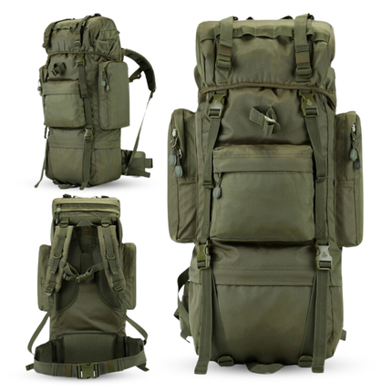70L Waterproof Hiking Backpack – Expandable, Anti-Theft, Multi-Compartment Travel Rucksack