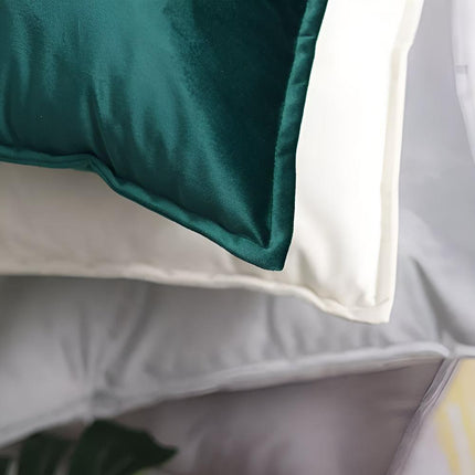 Luxury Velvet Cushion Cover – Soft Flannel Decorative Throw Pillow for Sofa, Bed, or Chair – Available in Multiple Colors