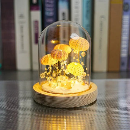 Modern Urchin Glow Night Lamp 8" – Artistic Sea Urchin LED Light for Cozy Home Decor