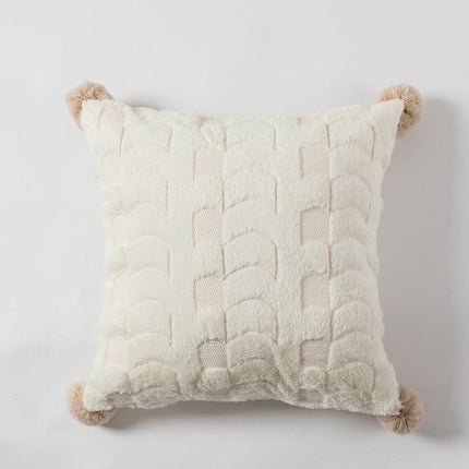 Embroidered Throw Pillow Cover 18" x 18" – Elegant Decorative Cushion for Sofa or Bed