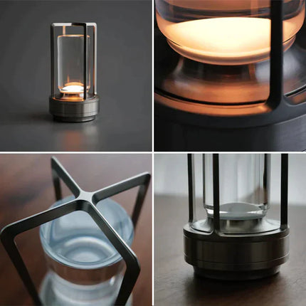 Lumora Crystal LED Table Lamp – Elegant Rechargeable Touch Lamp with 3D Crystal Effect Lighting