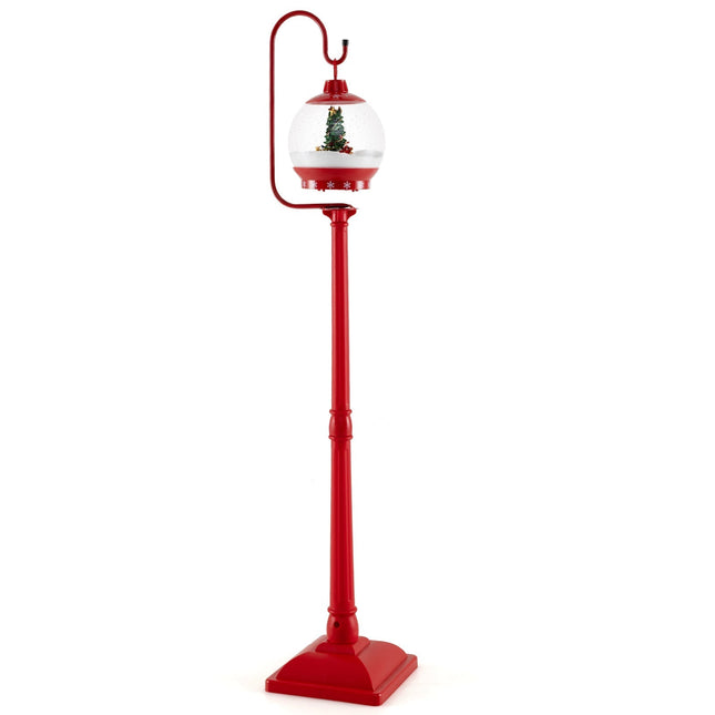 Christmas Lamp Post with Decorative Lantern – 68" LED Light-Up Holiday Decoration for Indoor & Outdoor Use