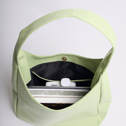 Minimalist Hobo Shoulder Bag – Vegan Leather